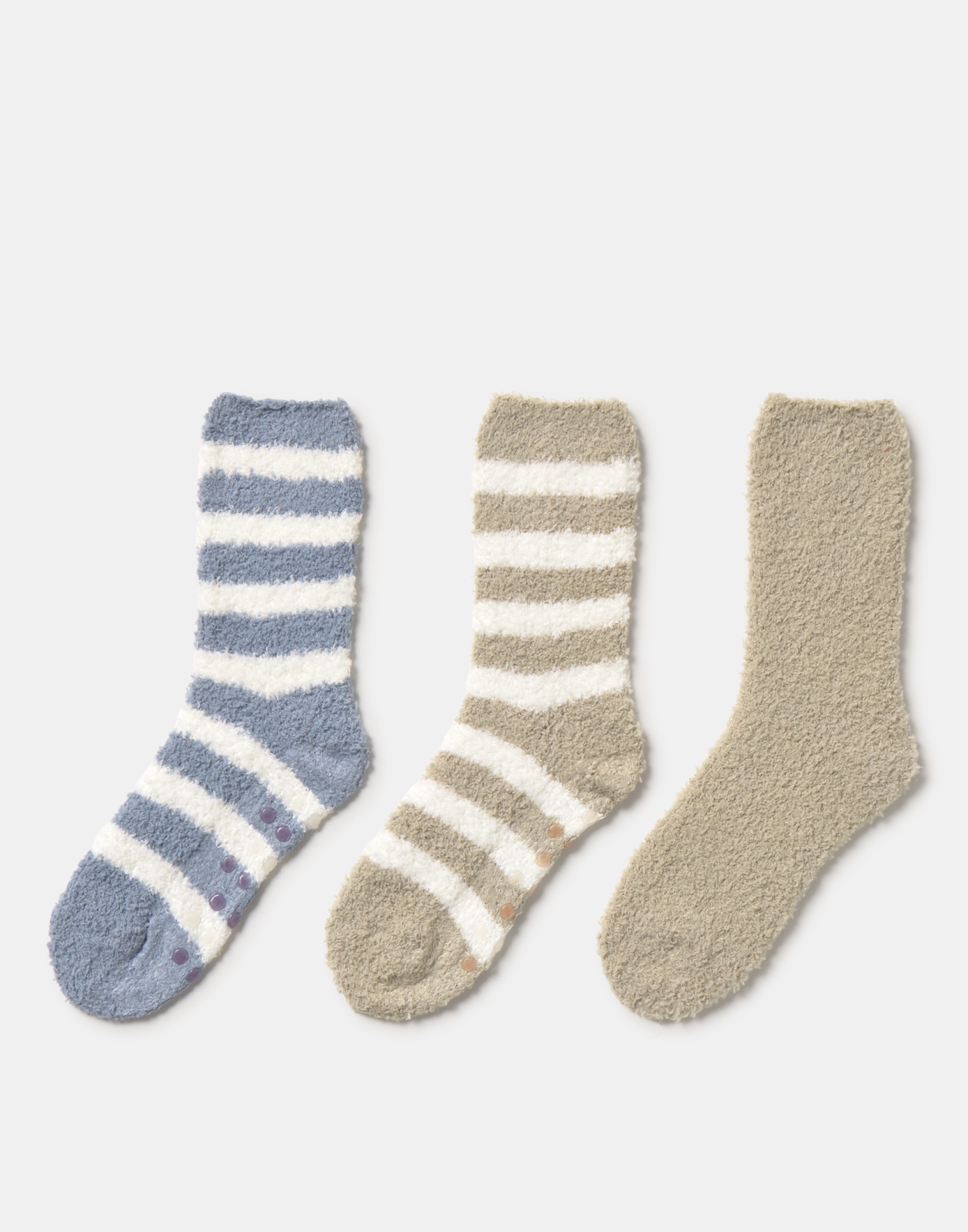 Conjunto de 3 meias riscas