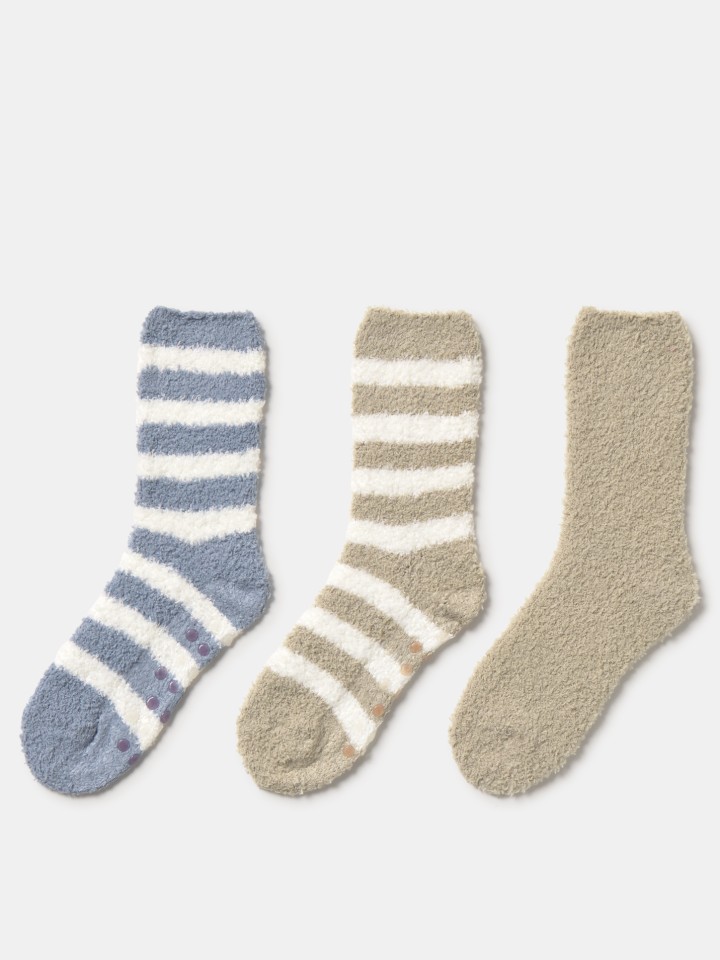 Conjunto de 3 meias riscas