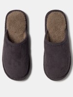 Pantufas para homem com efeito de bombazine