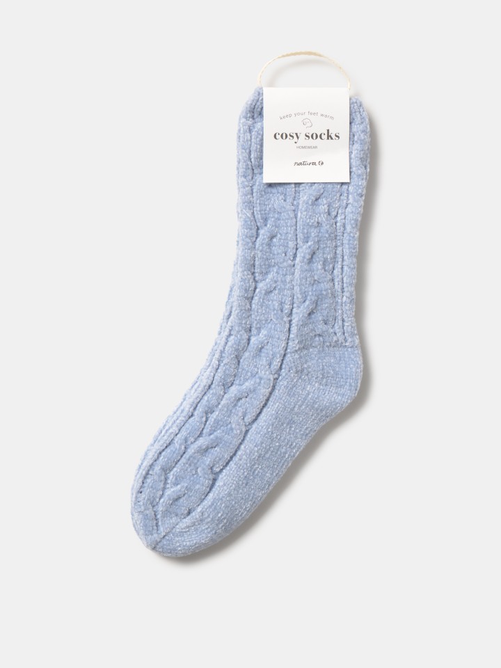 Conjunto de 3 meias Azul Claro