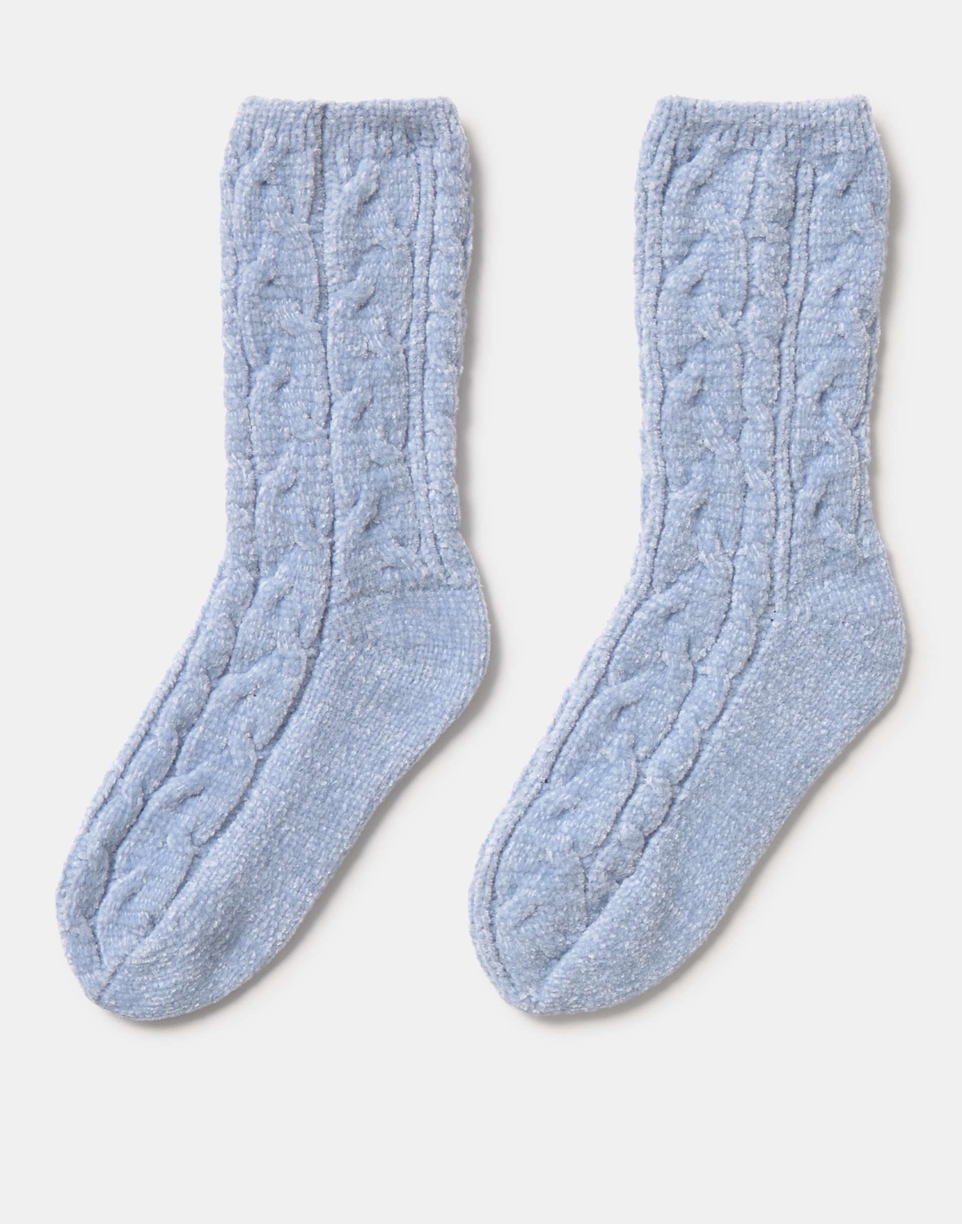 Conjunto de 3 meias Azul Claro