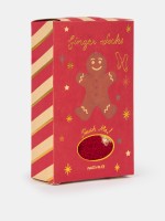 Meias de Natal com estampado de biscoitos de gengibre
