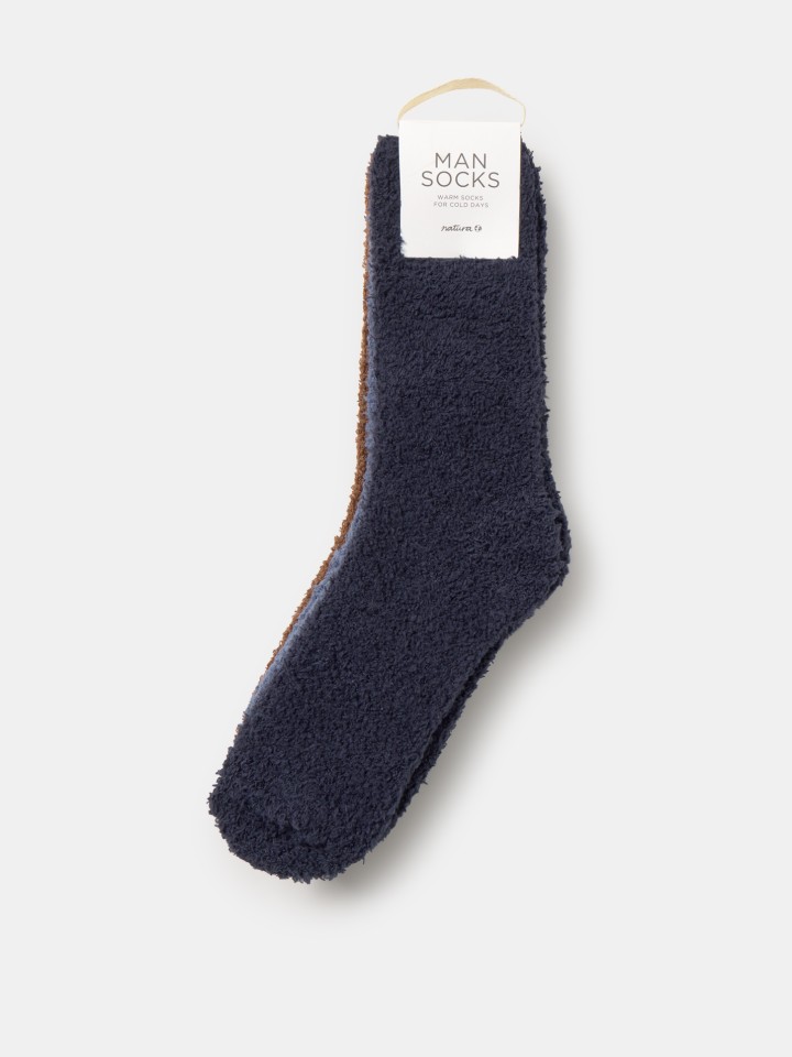 Conjunto de 3 meias Azul