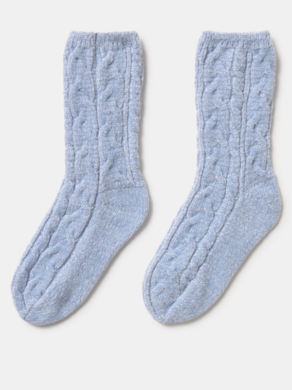 Conjunto de 3 meias Azul Claro