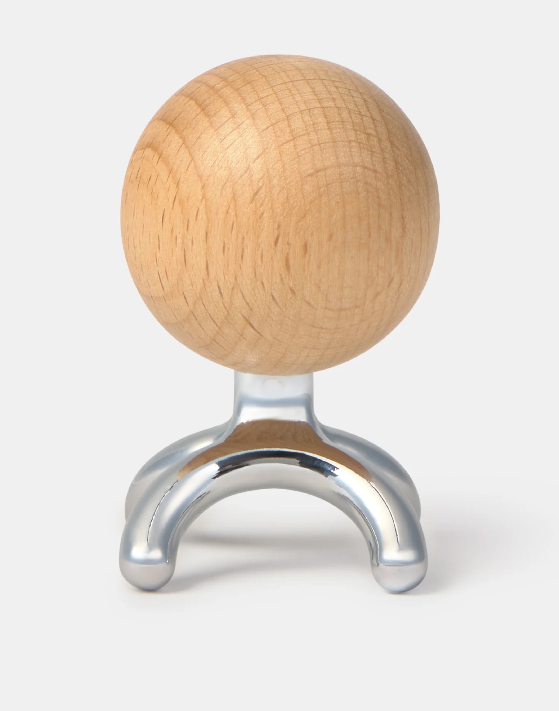 Massajador redondo em madeira/metal