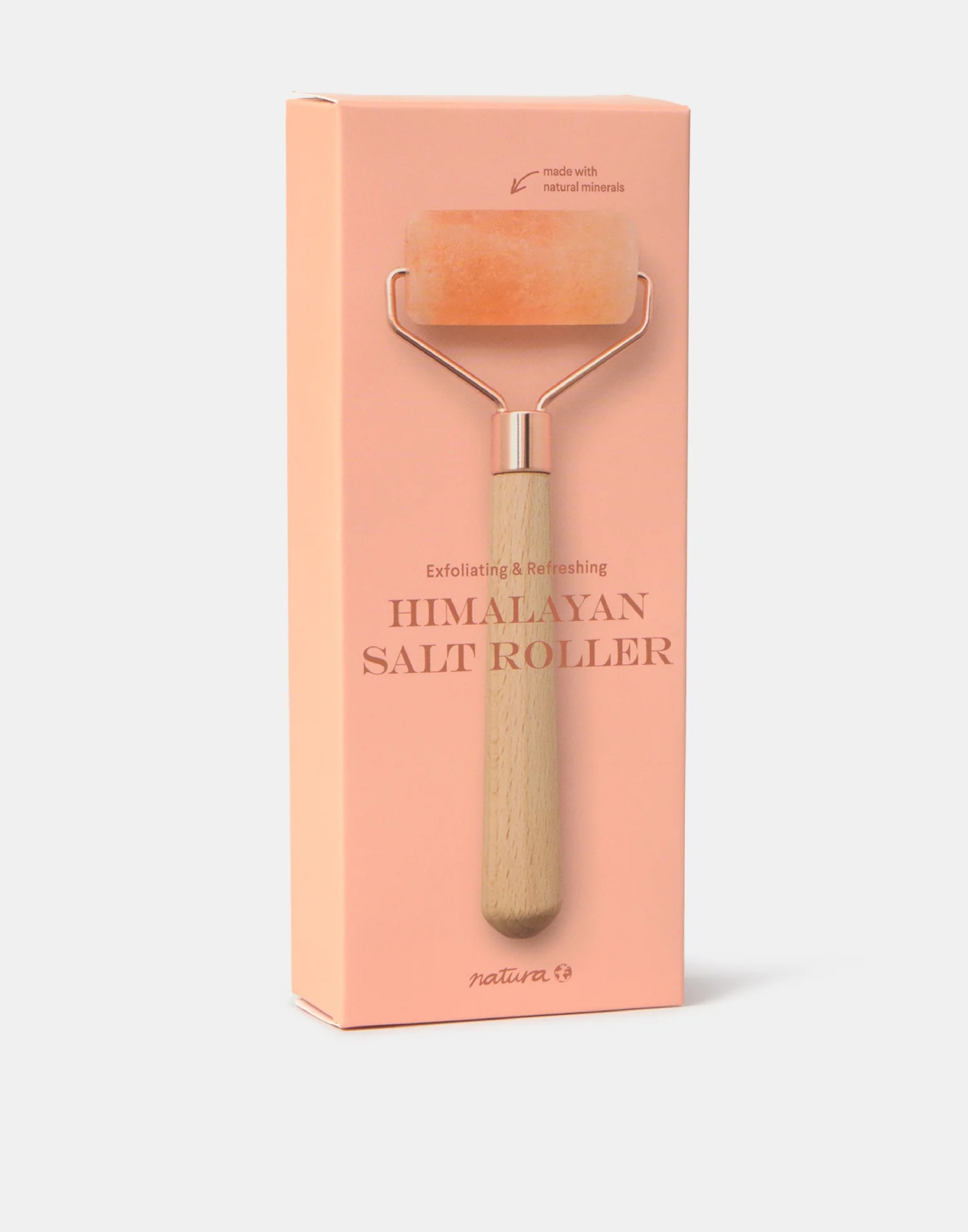 Massajador facial de sal do Himalaia