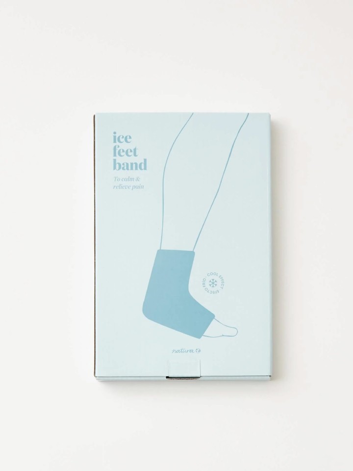 Tornozeleira fria para os pes