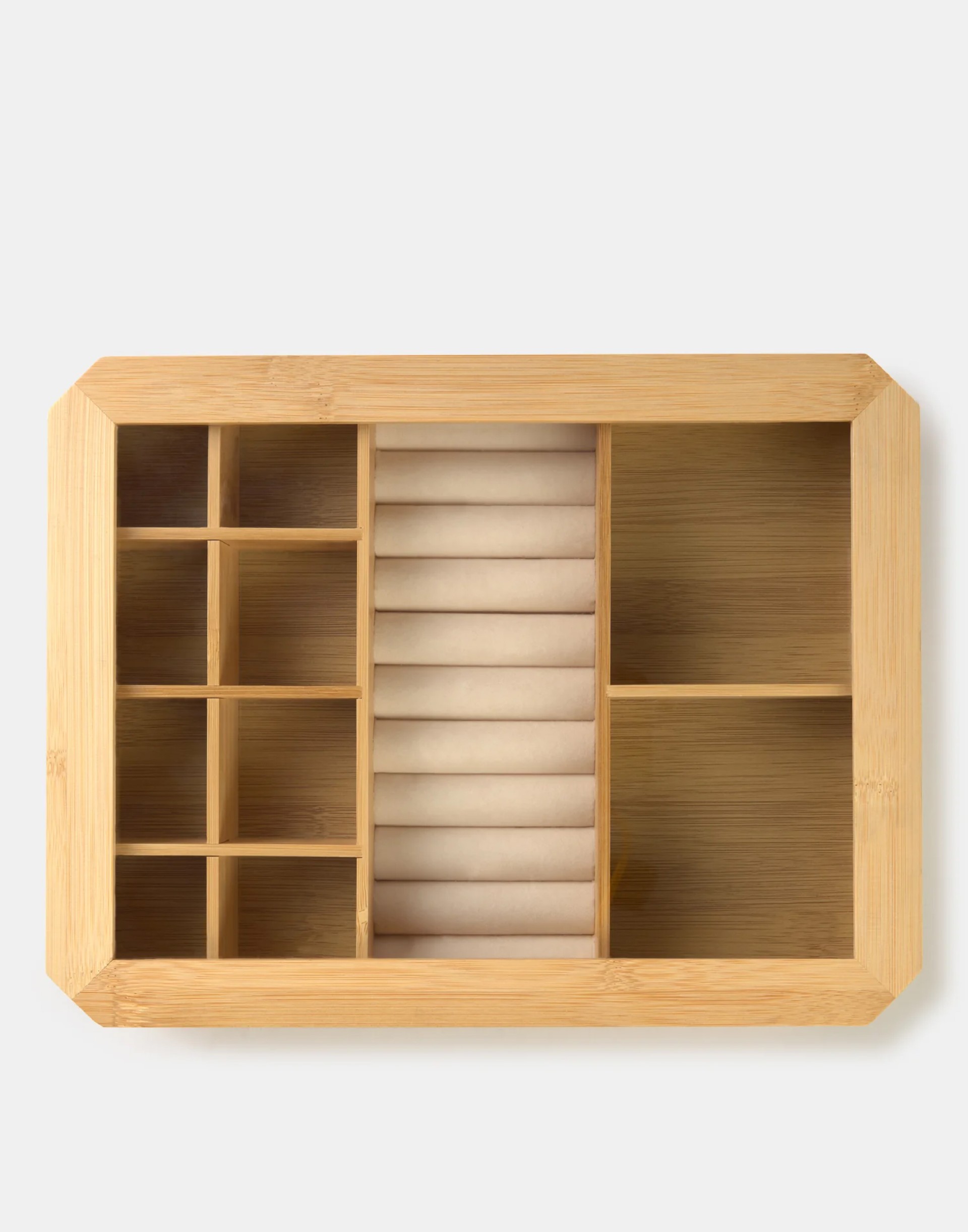 Caixa de joias grande em bambu