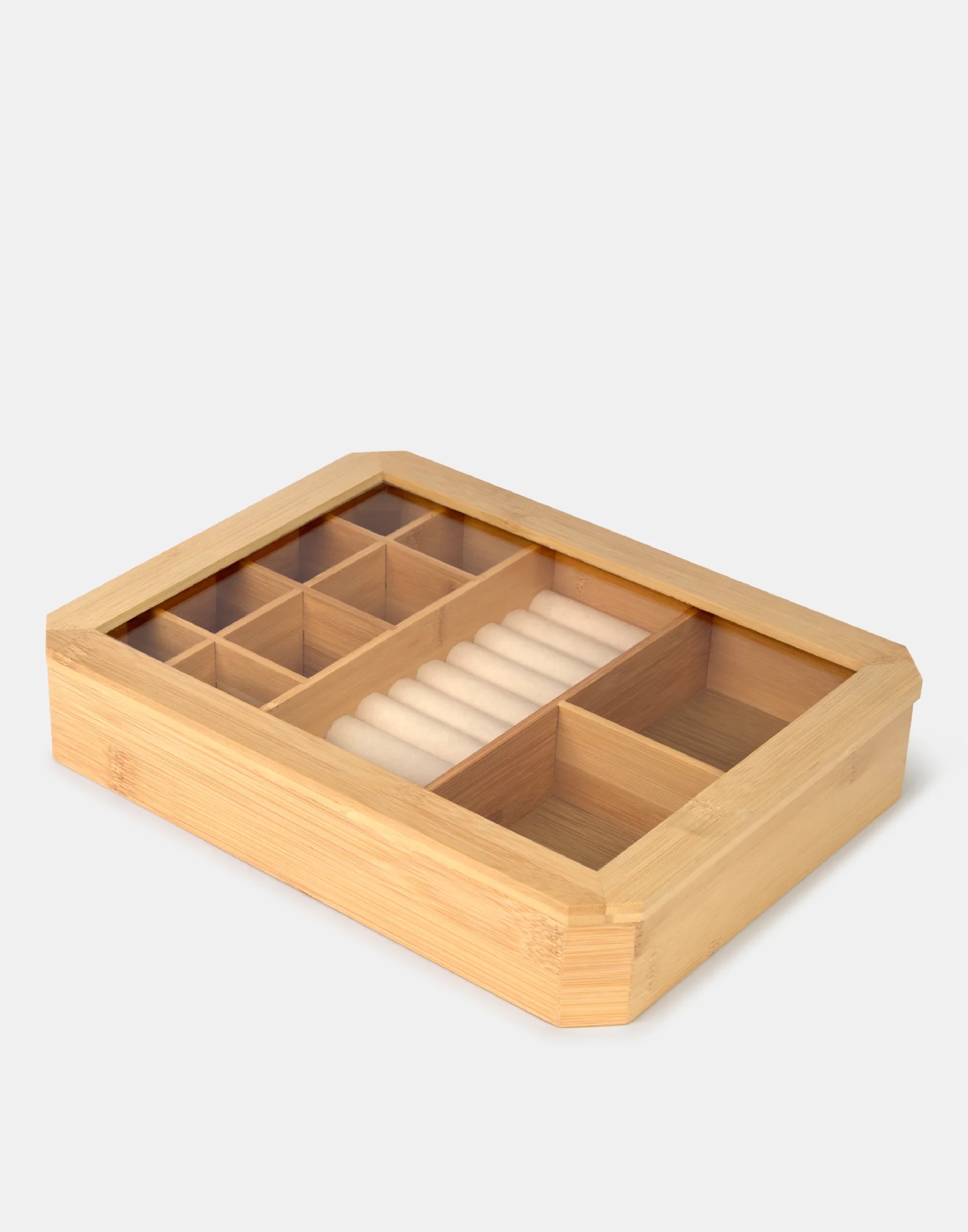 Caixa de joias grande em bambu