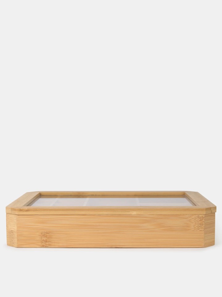 Caixa de joias grande em bambu