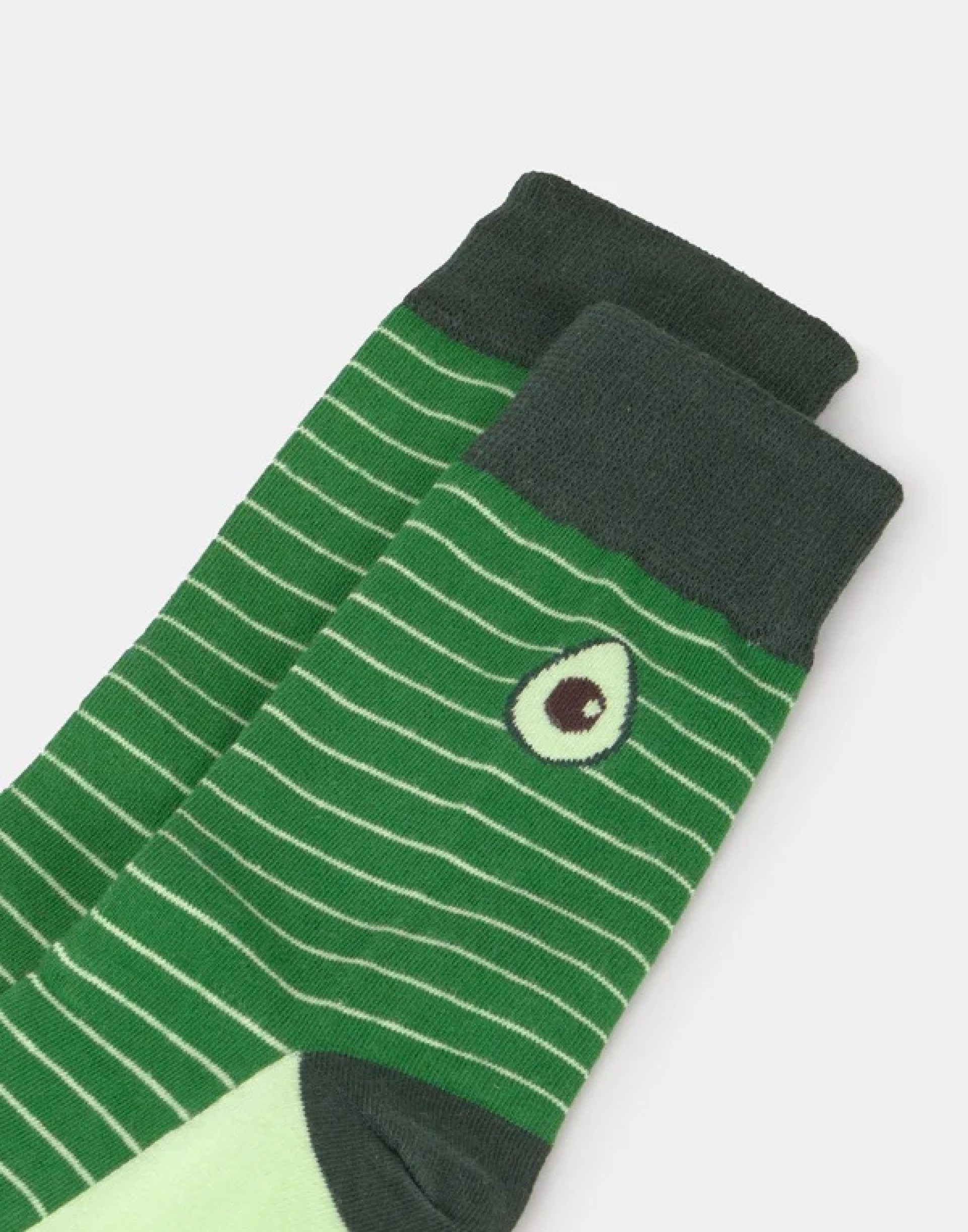 Meias com estampado de abacate