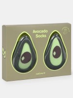 Meias com estampado de abacate