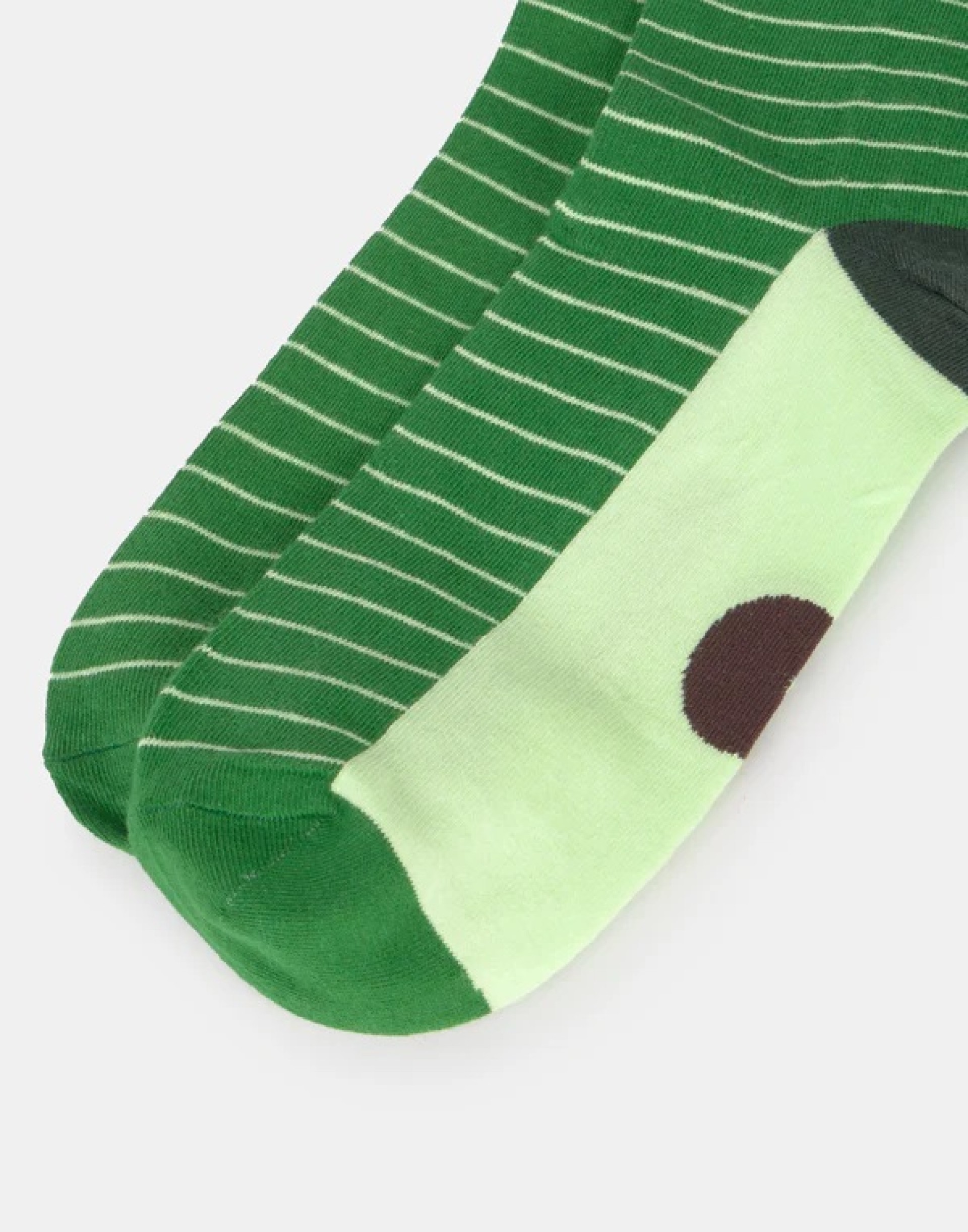 Meias com estampado de abacate