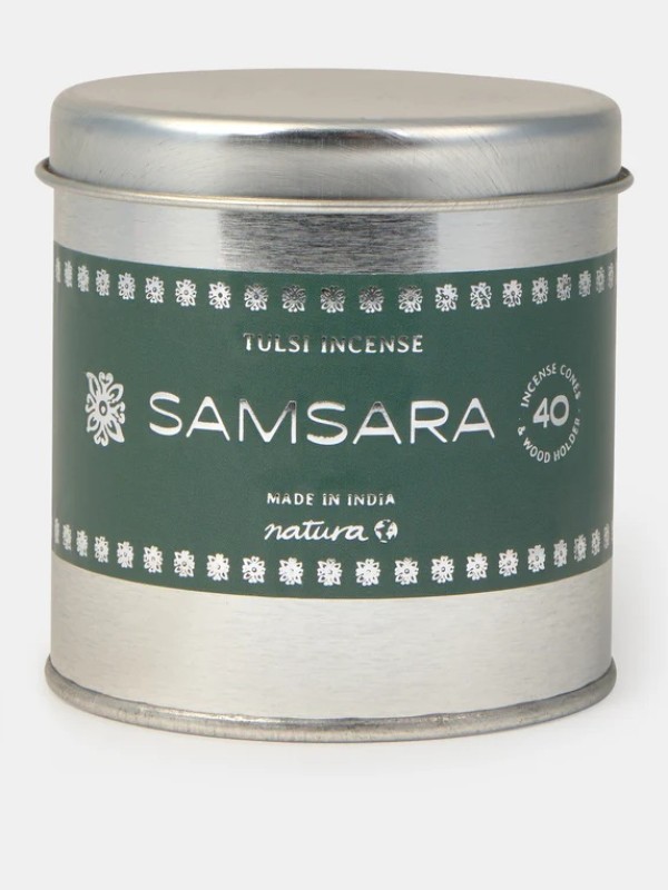 Cones de incenso Samsara com suporte Cones de incenso Samsara com suporte