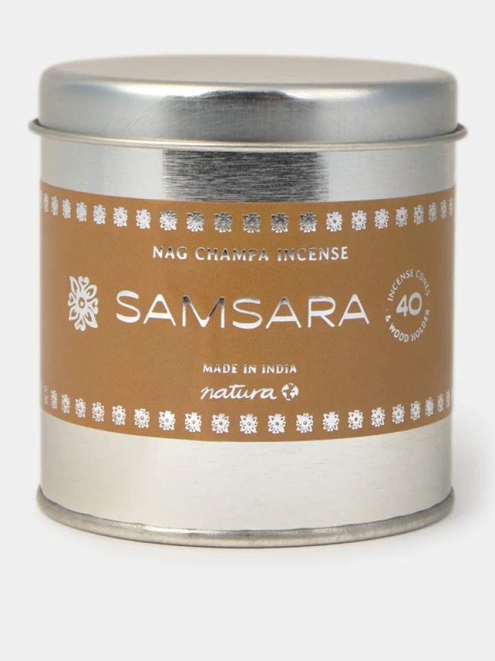 Cones de incenso Samsara com suporte