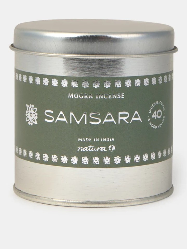 Cones de incenso Samsara com suporte