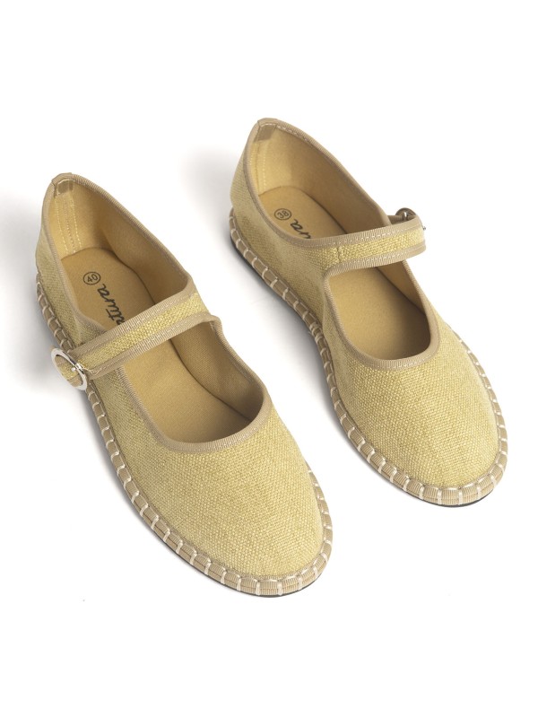 Bailarina em Tecido com Tira e Fivela Bailarina em Tecido com Tira e Fivela