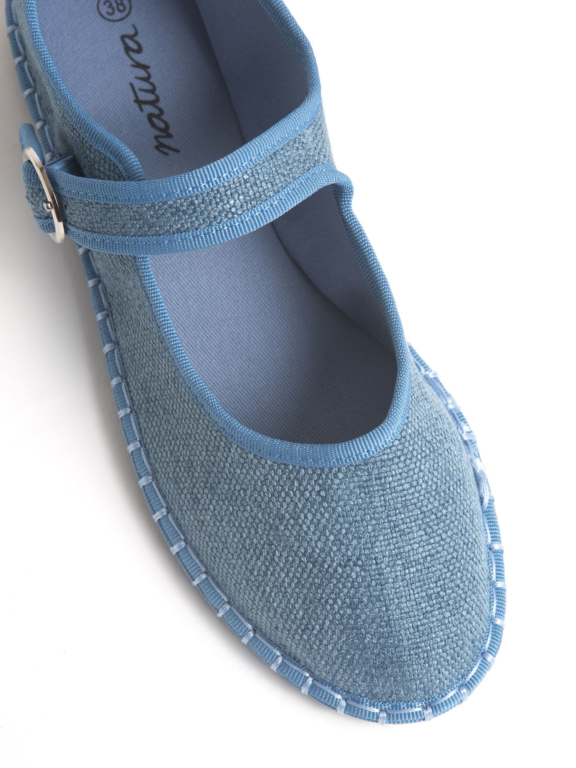 Bailarina em Tecido com Tira e Fivela