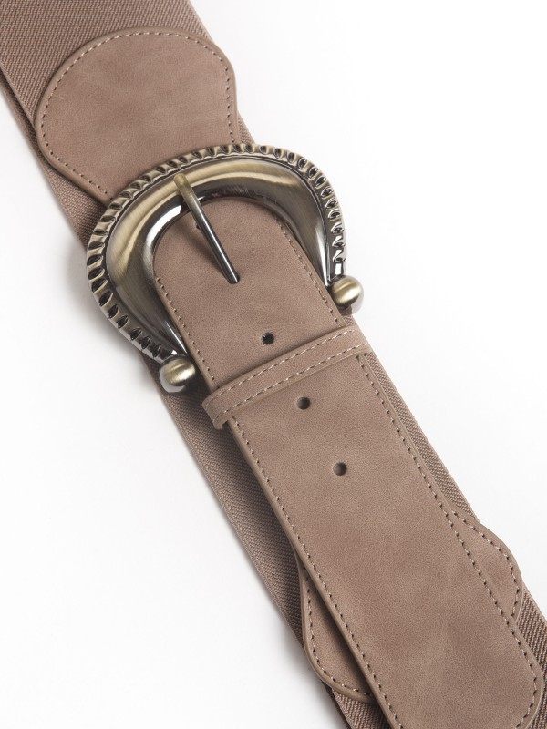 Cinto largo com fivela metalica Cinto largo com fivela metalica