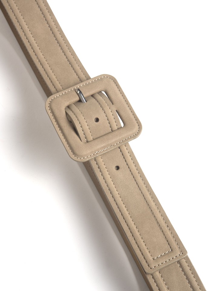 Cinto Largo com Fivela Forrada