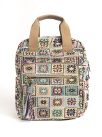 Mochila Textil com Padrao Etnico