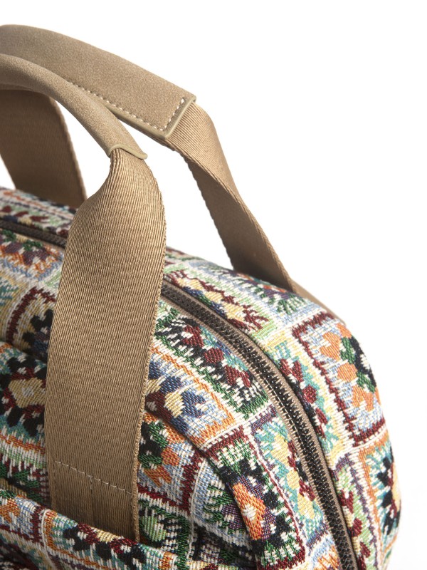 Mochila Textil com Padrao Etnico