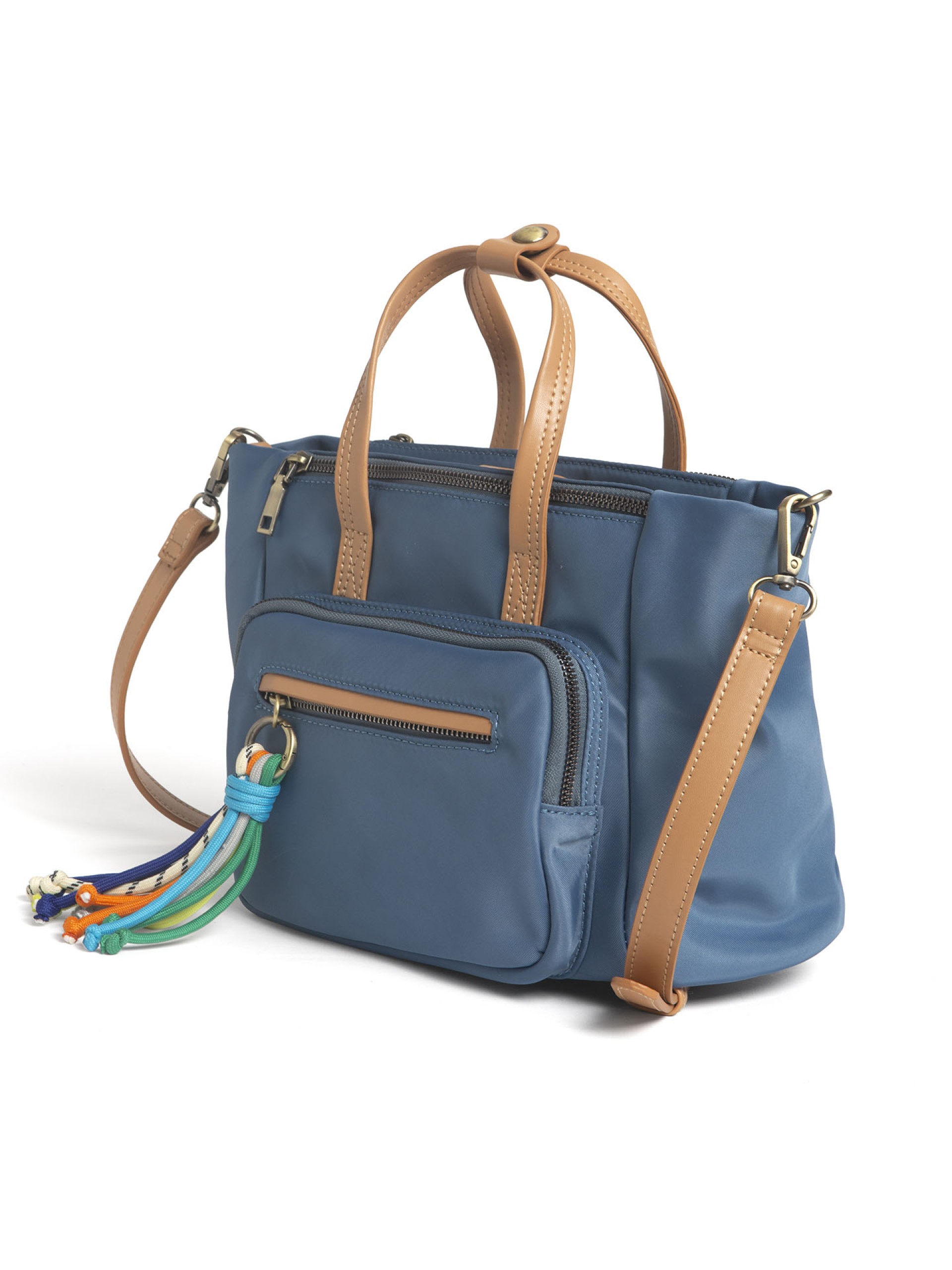 Mala Em Nylon com Bolsos Frontais