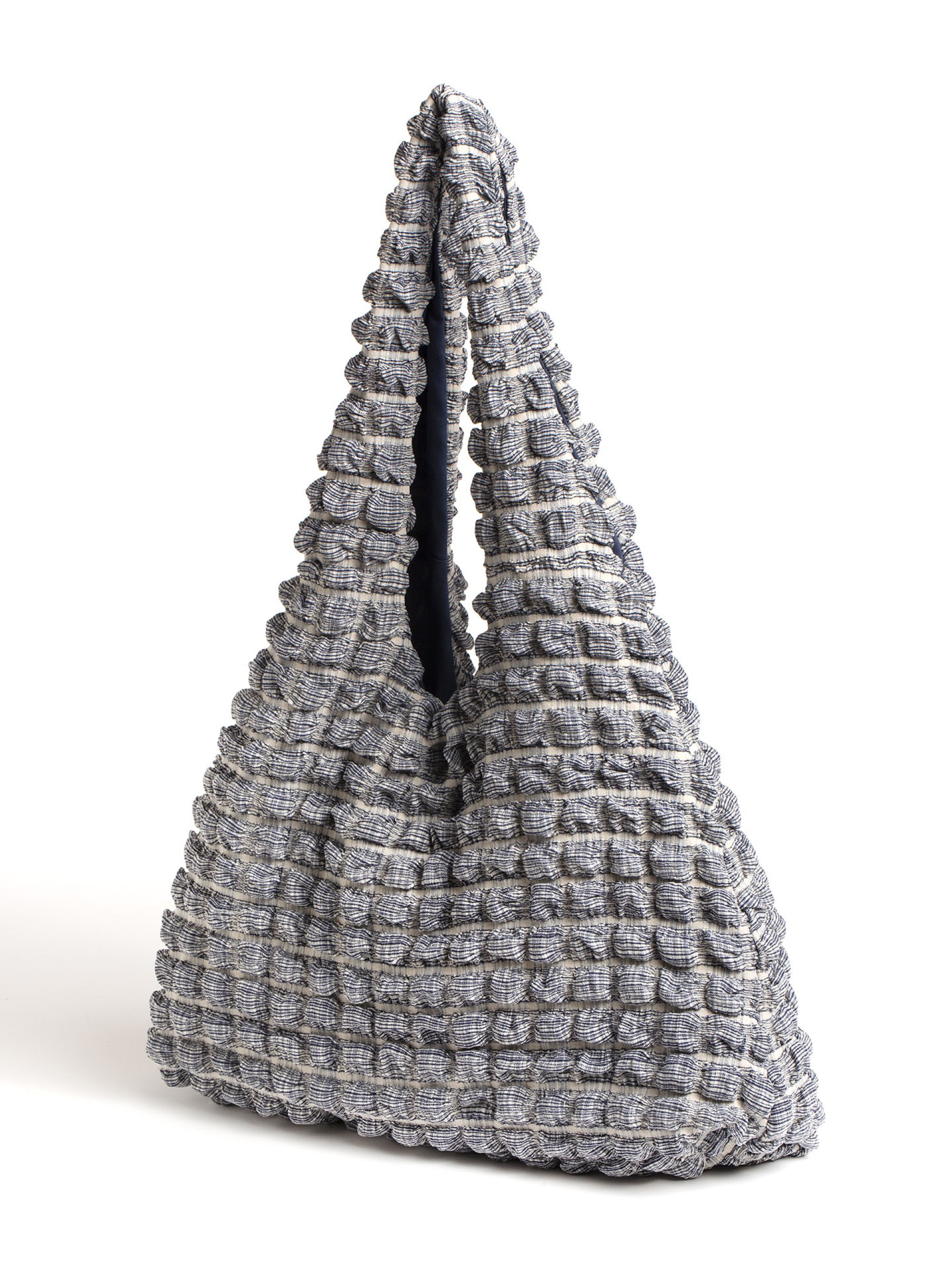 Mala Hobo em Tecido Texturizado