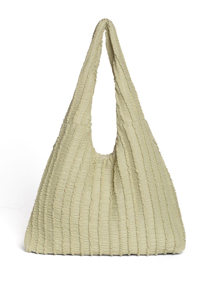 Mala Hobo em Tecido Texturizado