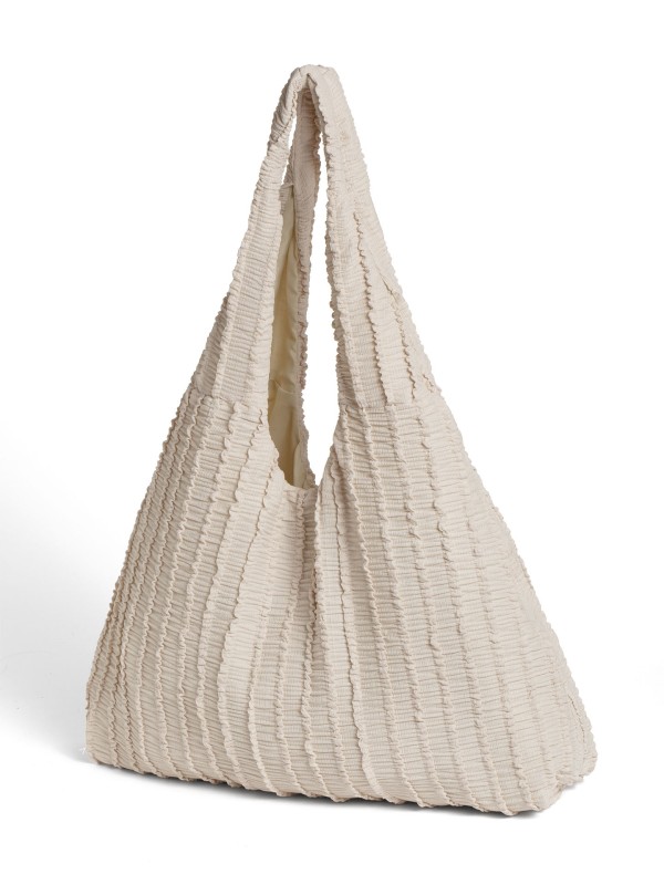 Mala Hobo em Tecido Texturizado