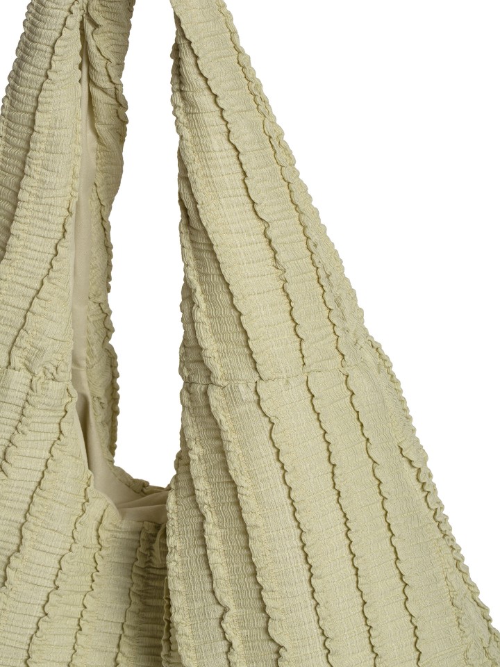 Mala Hobo em Tecido Texturizado