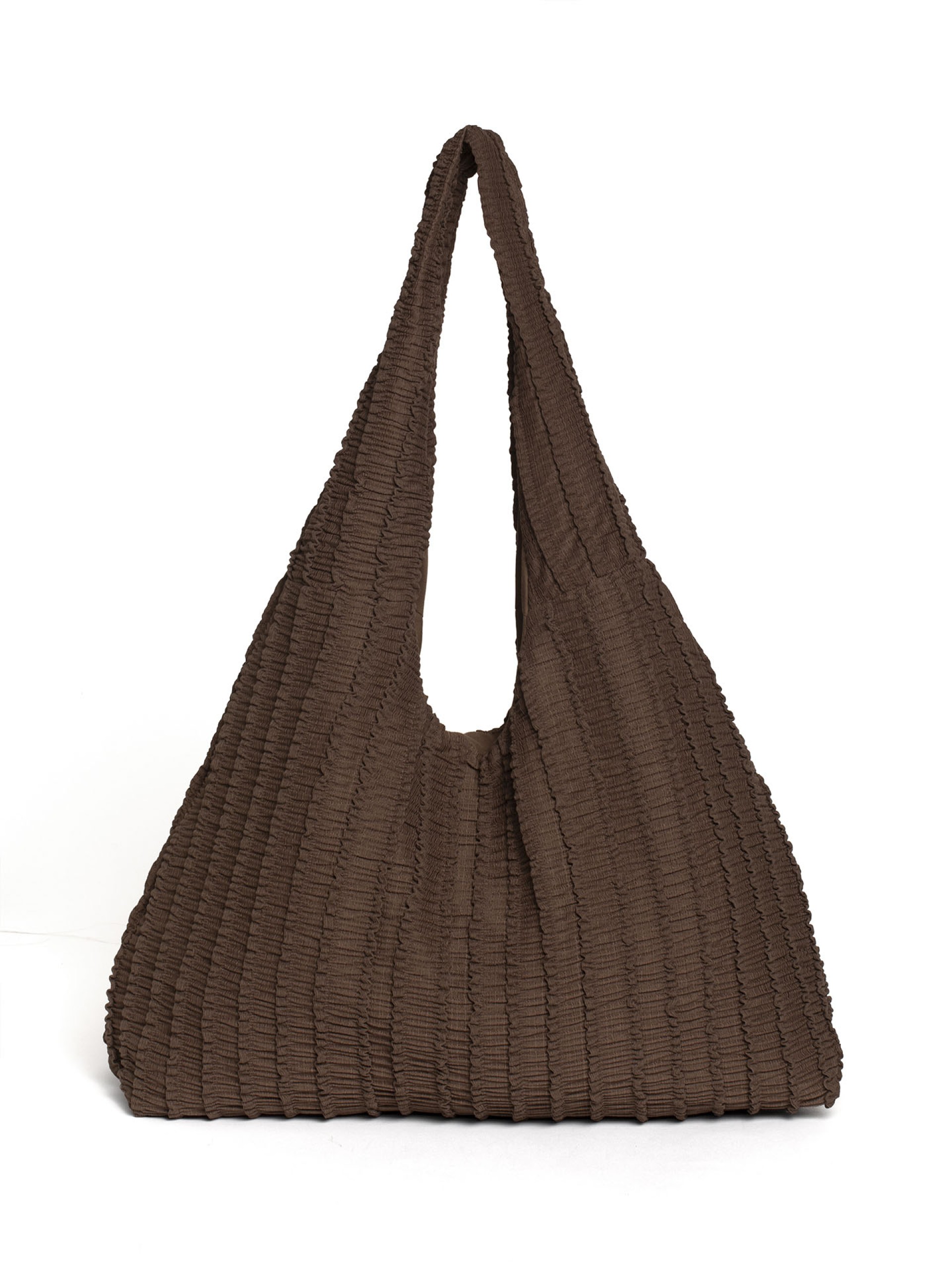 Mala Hobo em Tecido Texturizado