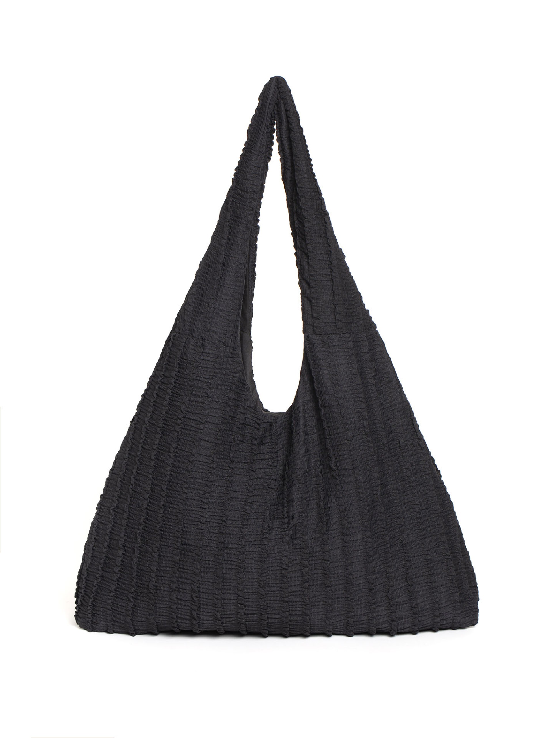 Mala Hobo em Tecido Texturizado