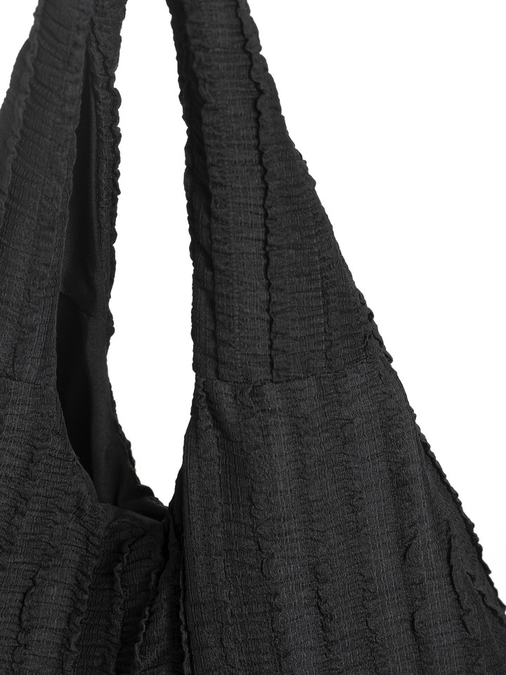 Mala Hobo em Tecido Texturizado