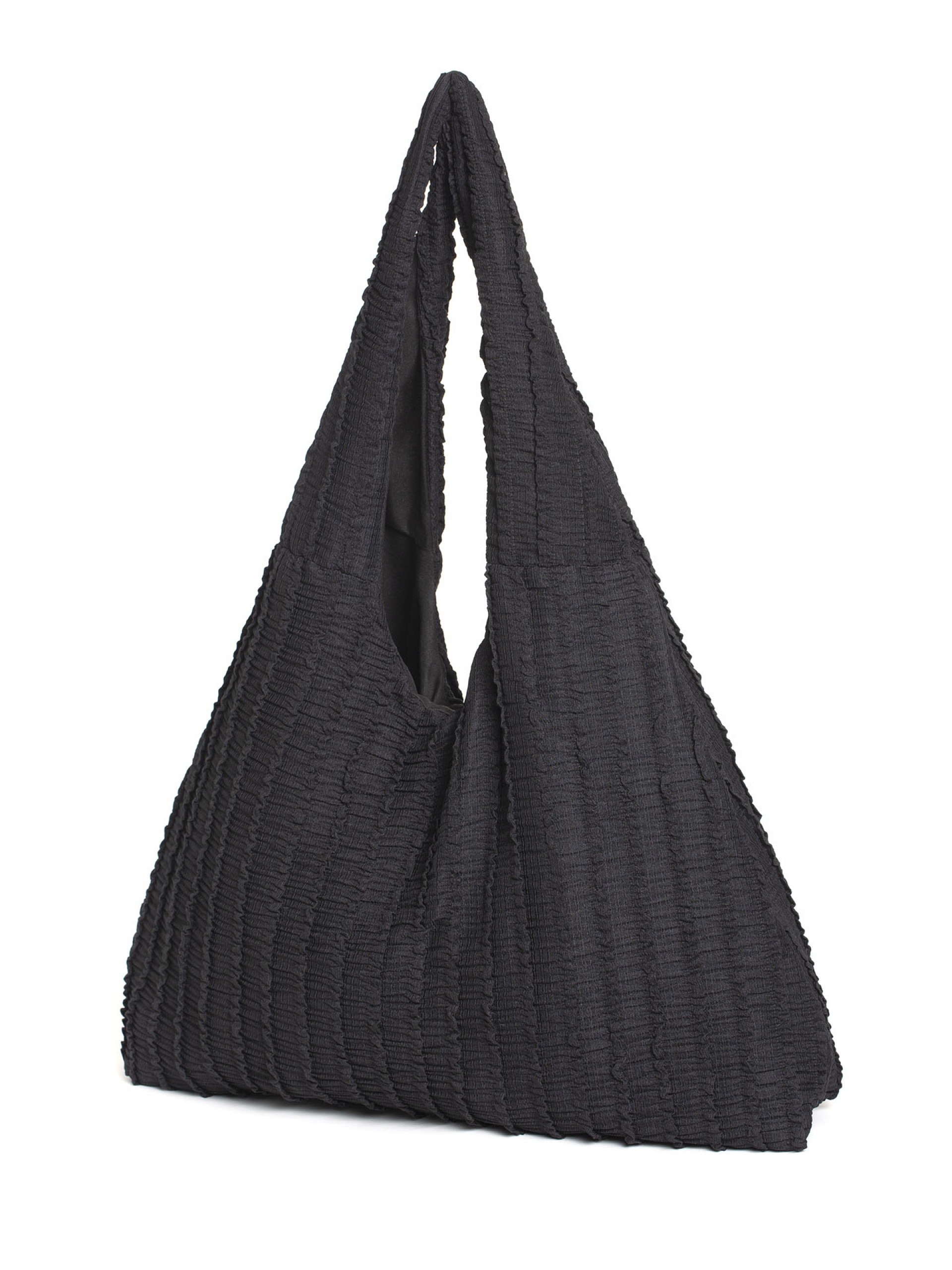 Mala Hobo em Tecido Texturizado