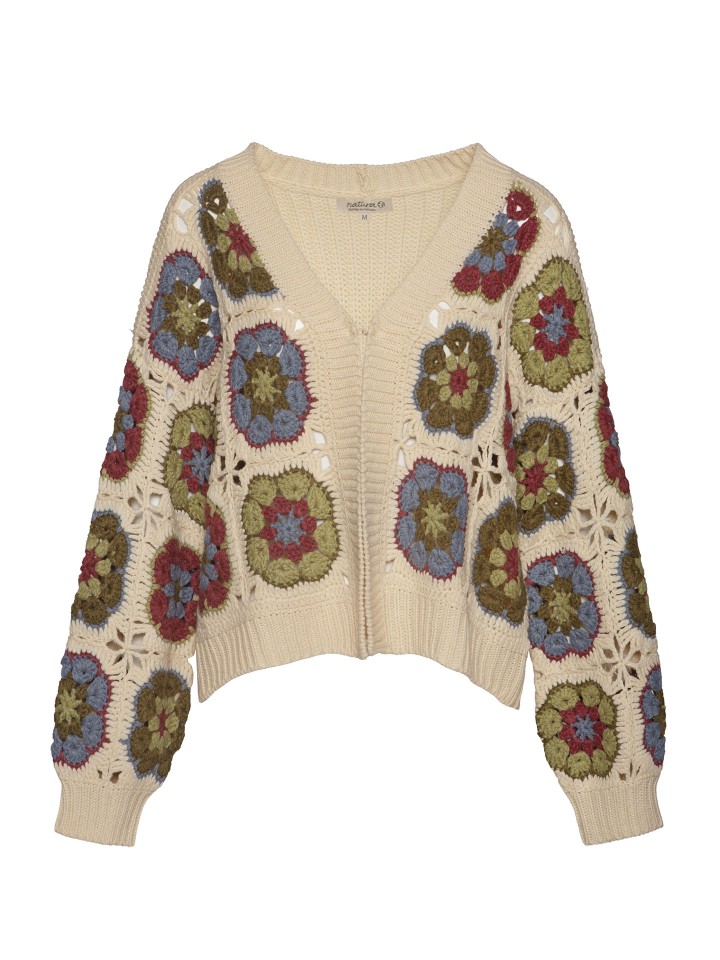 Casaco Efeito Crochet