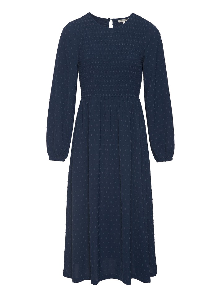 Vestido Midi Com Peito Elastico