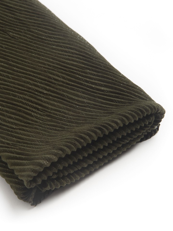 Echarpe Plissada com Brilho