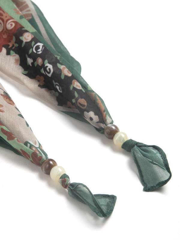 Lenco Estampado com Pendentes