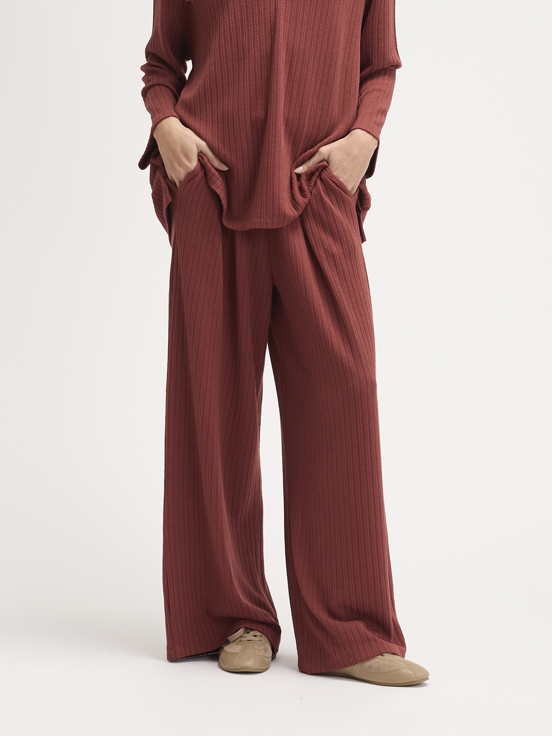 Calcas em Malha Rosa