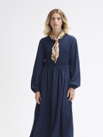 Vestido Midi Com Peito Elastico