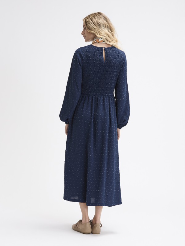 Vestido Midi Com Peito Elastico