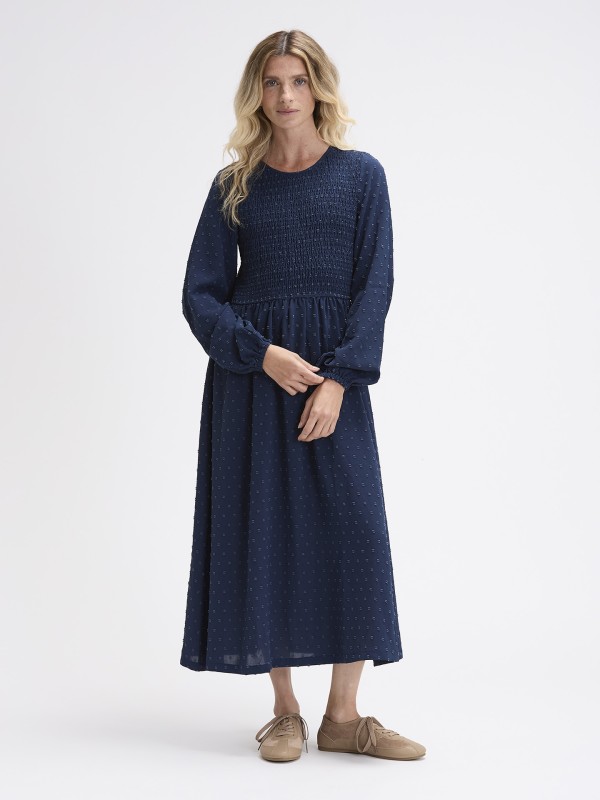 Vestido Midi Com Peito Elastico