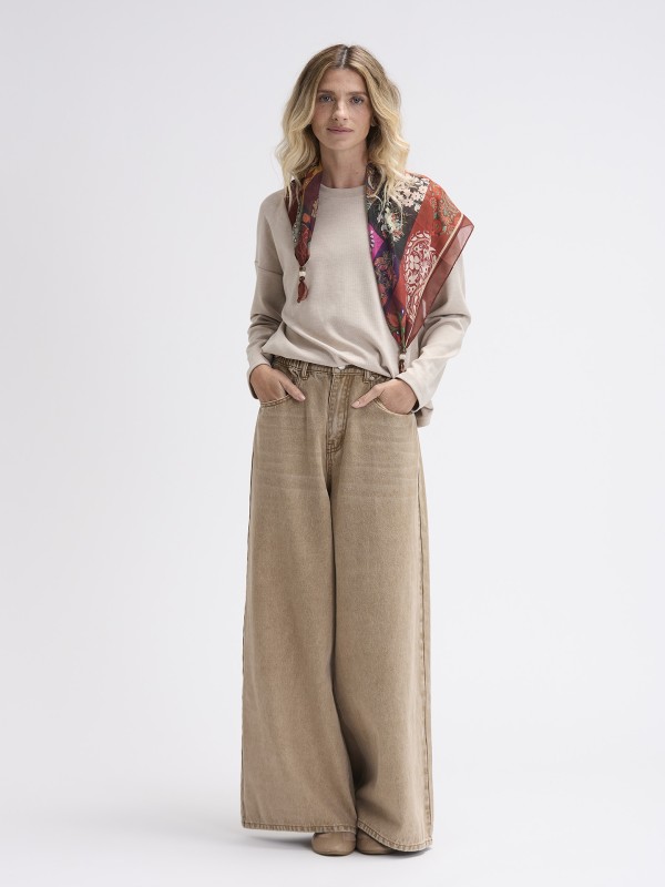 Calcas Wide Leg Calcas Wide Leg