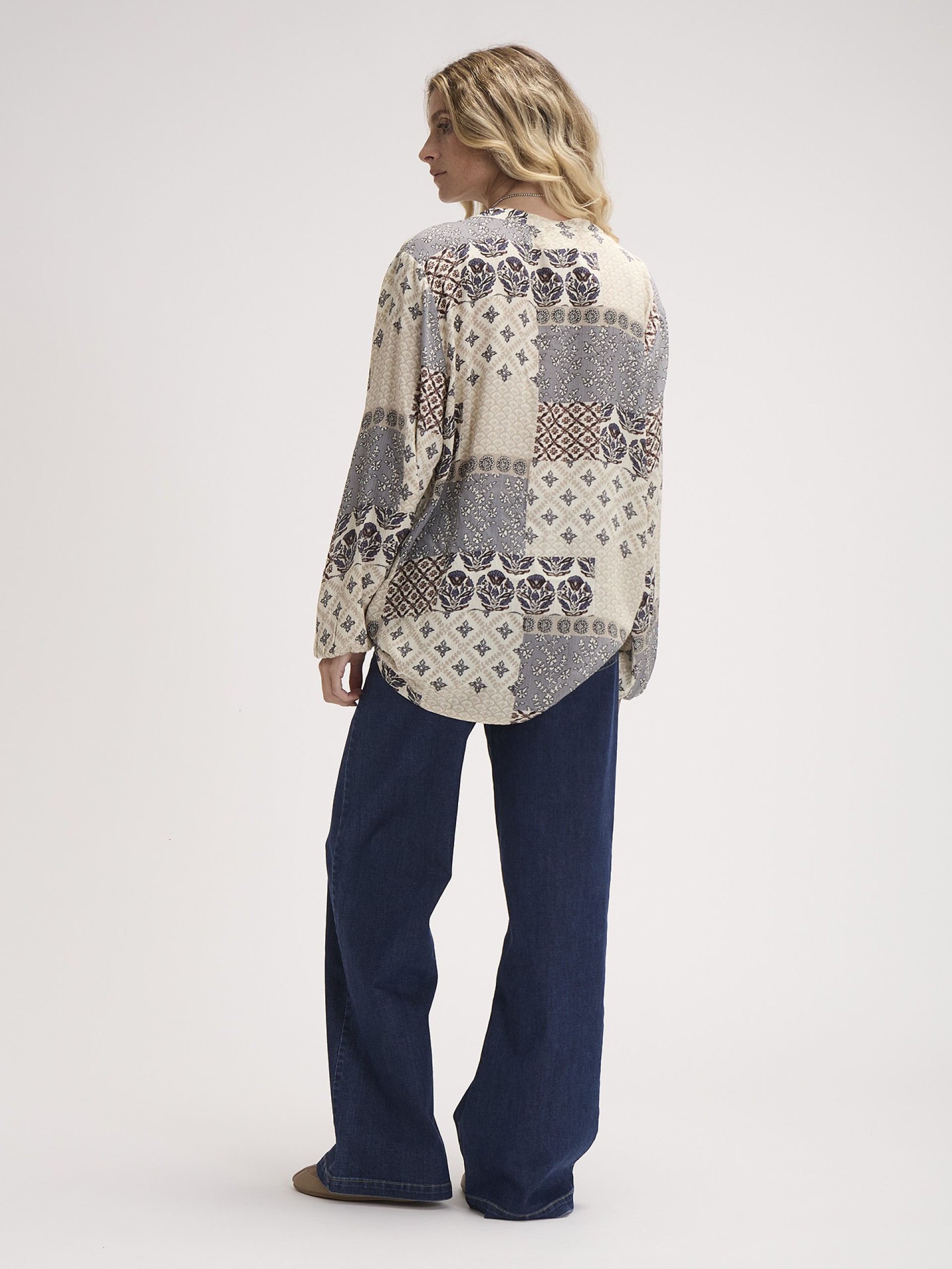 Blusa Feminina Patchwork