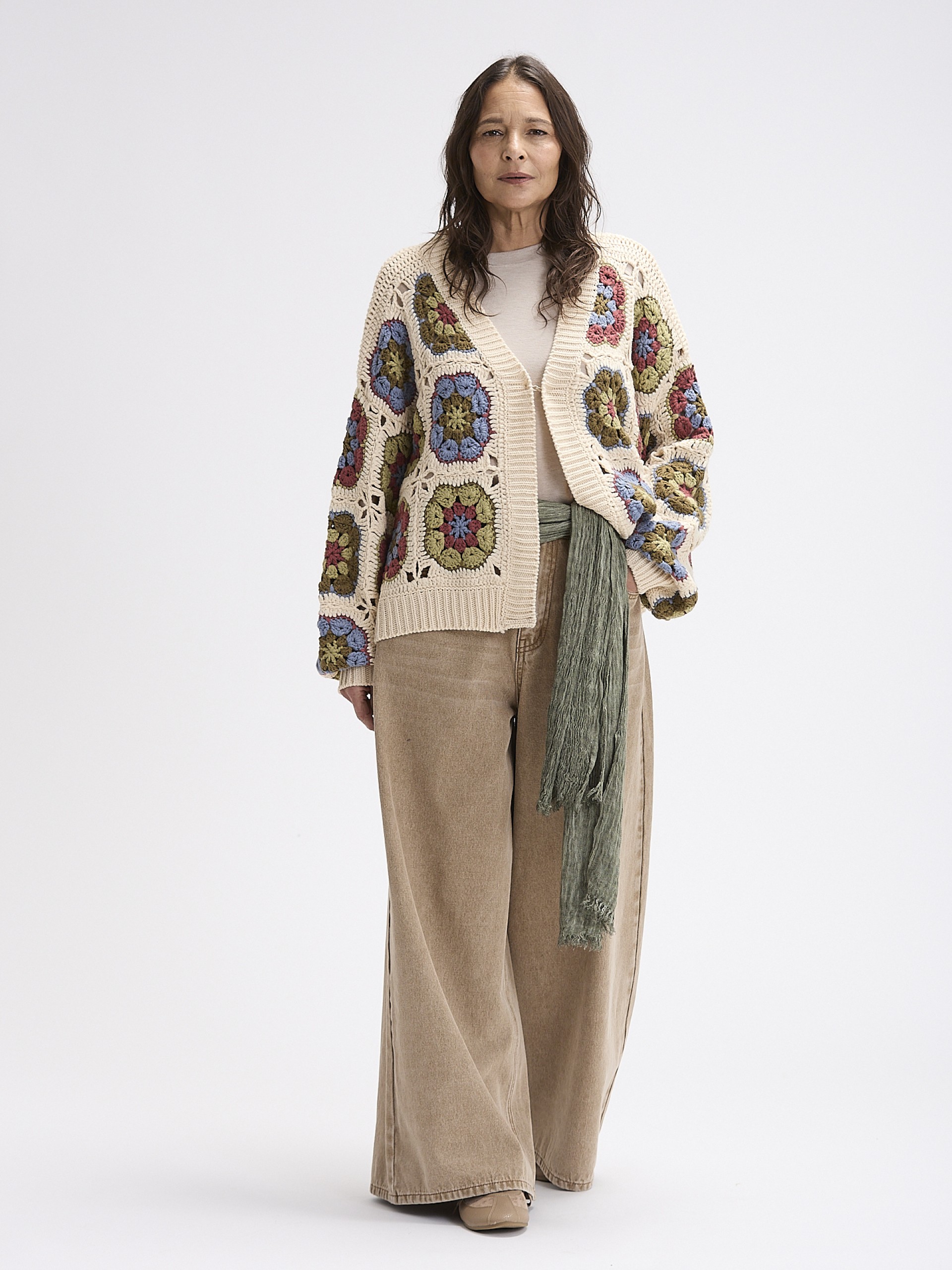 Casaco Efeito Crochet