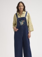 Jardineiras de Ganga Bordadas