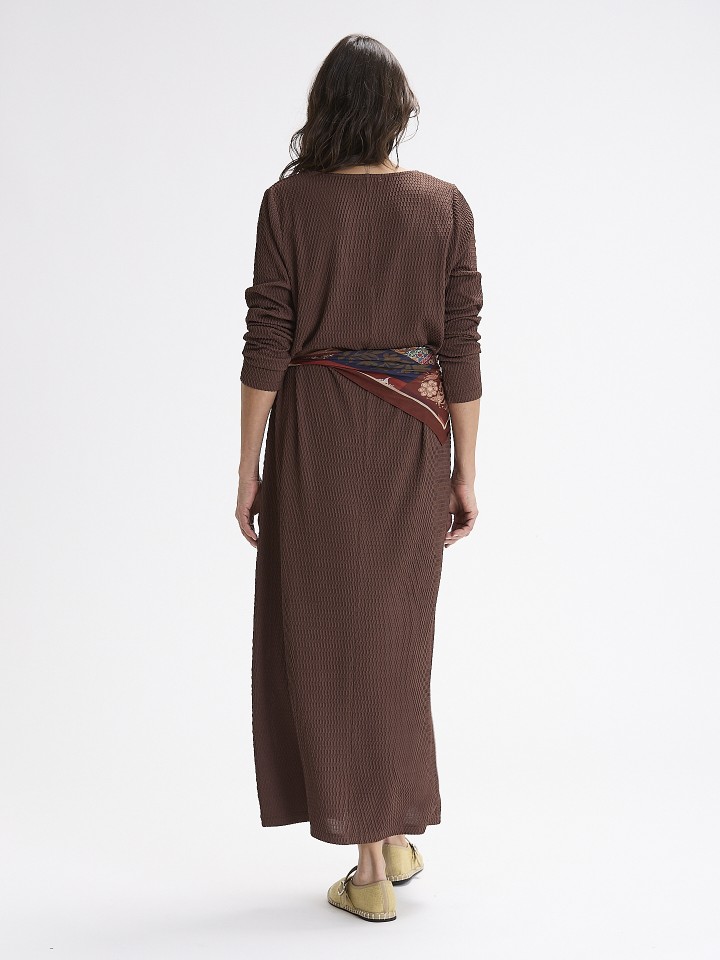 Vestido Midi com Textura