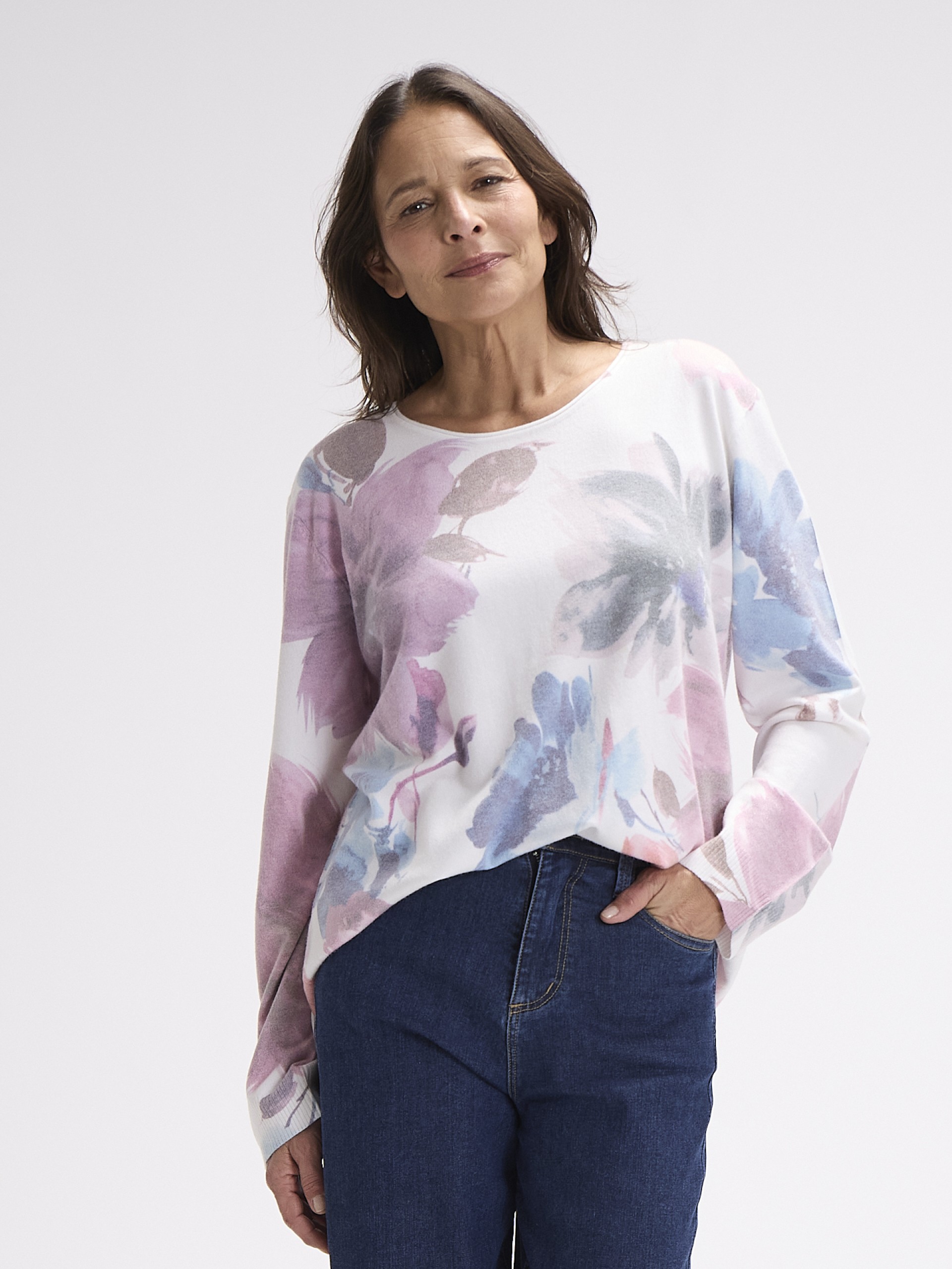 Blusa em Malha Estampada