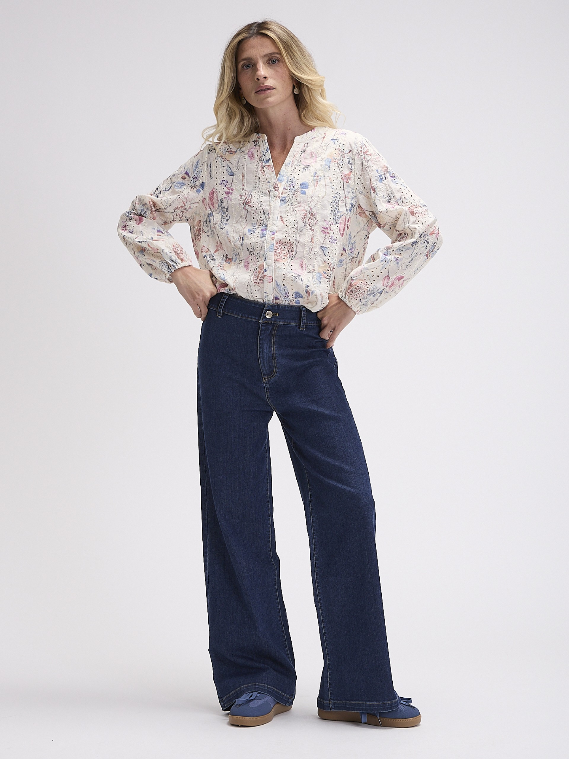 Blusa Bordado Ingles